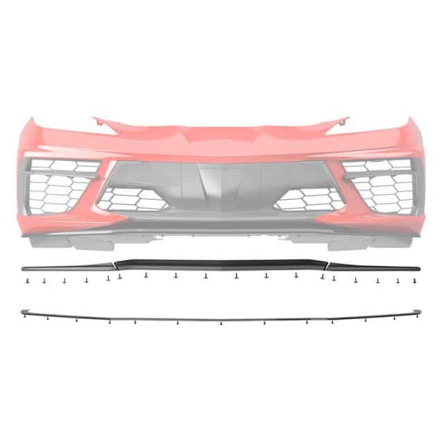 GM C8 Corvette Front Splitter Protector - Front View