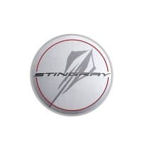 GM C8 Corvette Center Caps - Silver with Stingray Logo - 84385016