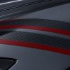 GM C8 Fender Hash Mark Set - 84290343 - Carbon Flash Metallic with Red Accents