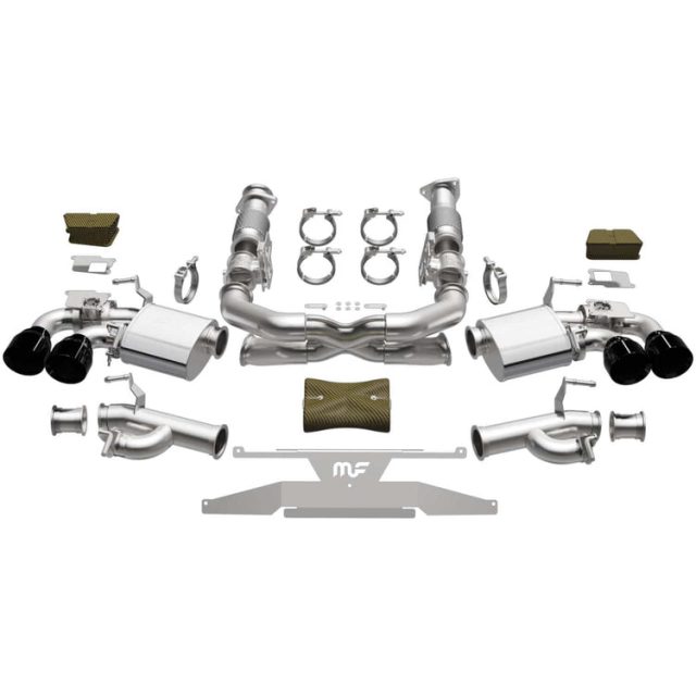 C8 Corvette Magnaflow XMOD Exhaust System - Black Chrome Tips