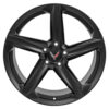 C8 Chevrolet Corvette Reproduction Wheels - Five Spoke - Satin Black