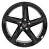 C8 Chevrolet Corvette Reproduction Wheels - Five Spoke - Gloss Black