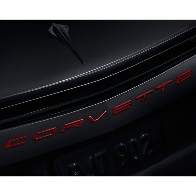 C8 Corvette Rear Emblem - Corvette Script - 84313983