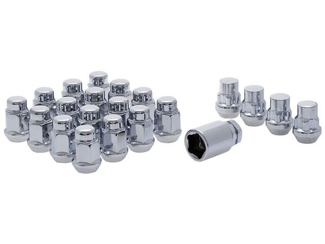 Chrome lug nuts with locks for all C5, C6 and C7 model Corvettes