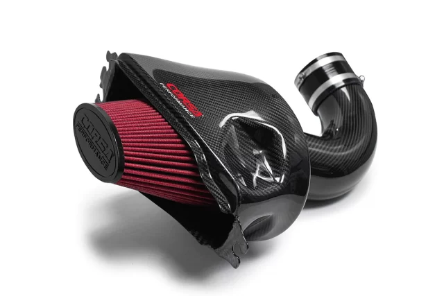 Corsa C7 Stingray Carbon Fiber Air Intake - Black - Side View