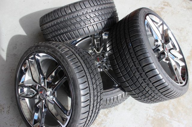 Chrome Z51 Corvette Wheel Michelin AS3 Tire Package-1472