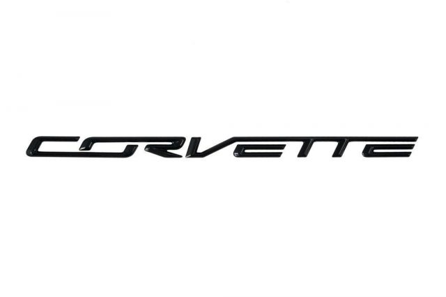 C7 Corvette Carbon Flash Black Rear Trunk Bumper Letter Kit