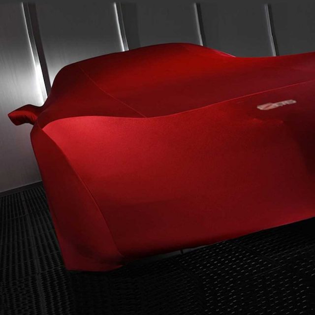 GM C6 Z06 indoor car cover in Red - 19158375