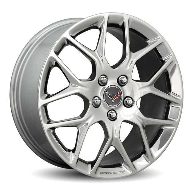 C7 Stingray 5YX Corvette Wheel Set - Polished Aluminum