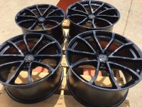 GM C7 Grand Sport Cup Gloss Black Corvette Wheel Set - Angle View