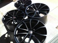 GM C7 Grand Sport Cup Satin Black Corvette Wheel Set - Angle View