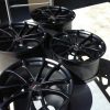 GM C7 Grand Sport Cup Satin Black Corvette Wheel Set - Front View