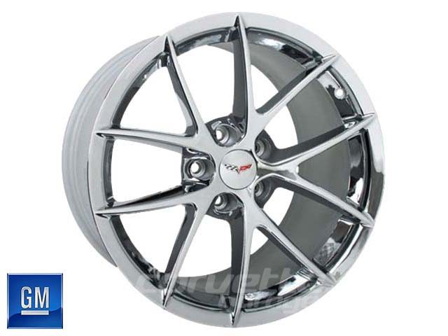 GM Spyder Wheels for C6 Z06 and Grand Sport Corvette - Chrome