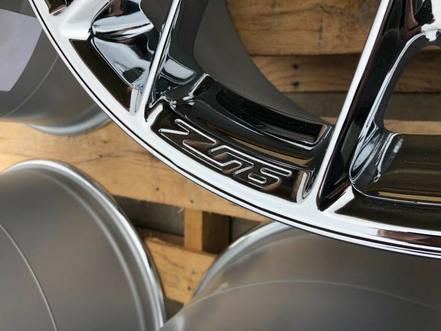 GM C7 Z06 Chrome Corvette Wheel Set - Close Up View