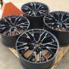 GM C7 Z06 Gloss Black Corvette Wheel Set - Angle View