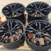 GM C7 Z06 Gloss Black Corvette Wheel Set - Front View