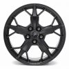 GM C8 Aluminum 5-Trident Spoke Wheels for 2020+ Corvettes - Black - Front View