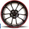 GM Cup Wheel for C6 Z06 Corvette - Black w/red Pinstrip