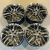 GT Stingray C8 Chrome Corvette Wheel Set - Front View